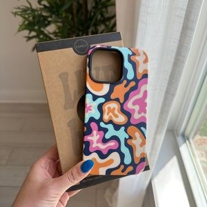 CASELY IPHONE 14 PRO MAX Midnight Color Splash | Abstract Retro Case